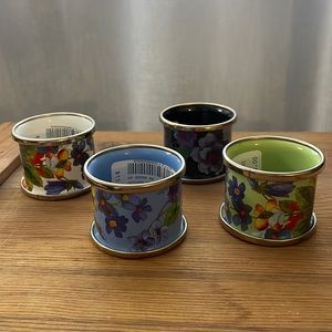 Mackenzie Childs flower market enamel napkin rings